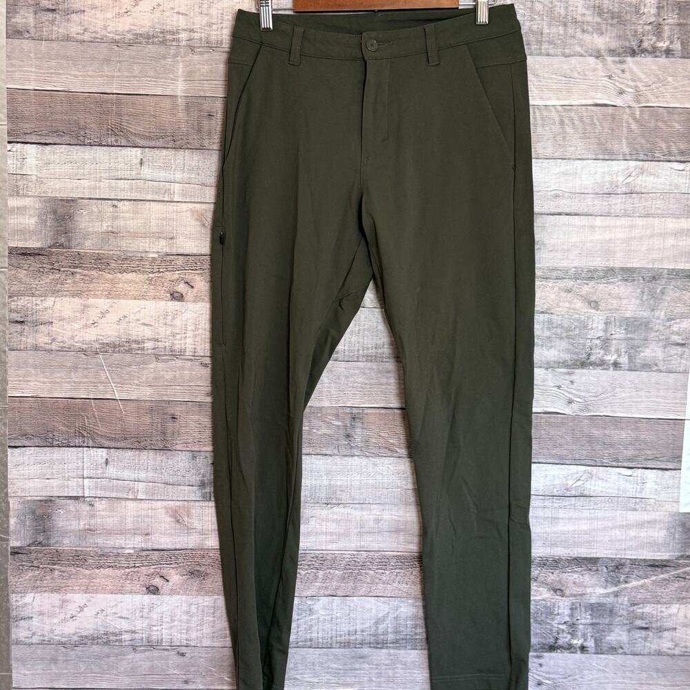 BYLT Everyday 2.0 Pants Mens 32x30 Green Performance Preppy Straight Golf